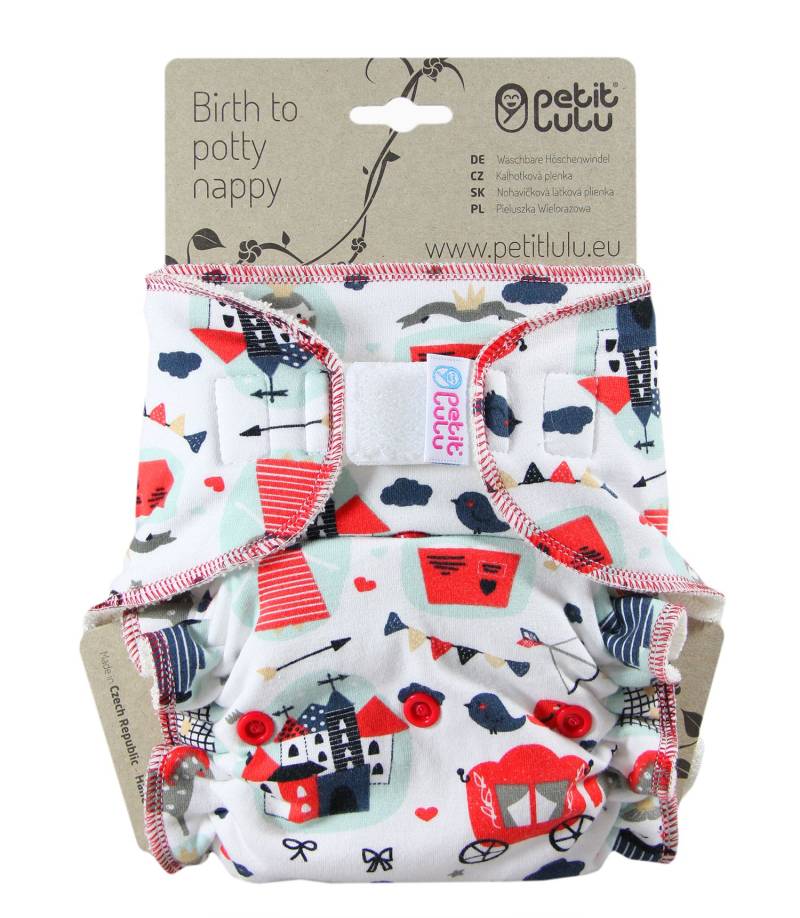Petit Lulu Höschenwindel Klassik One Size (Klett) - Castle von Petit Lulu