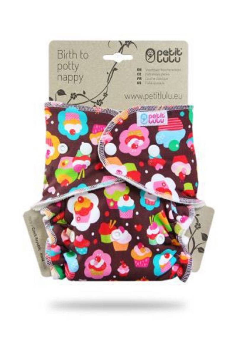 Petit Lulu Höschenwindel Klassik XL (Druck) - Cupcakes von Petit Lulu