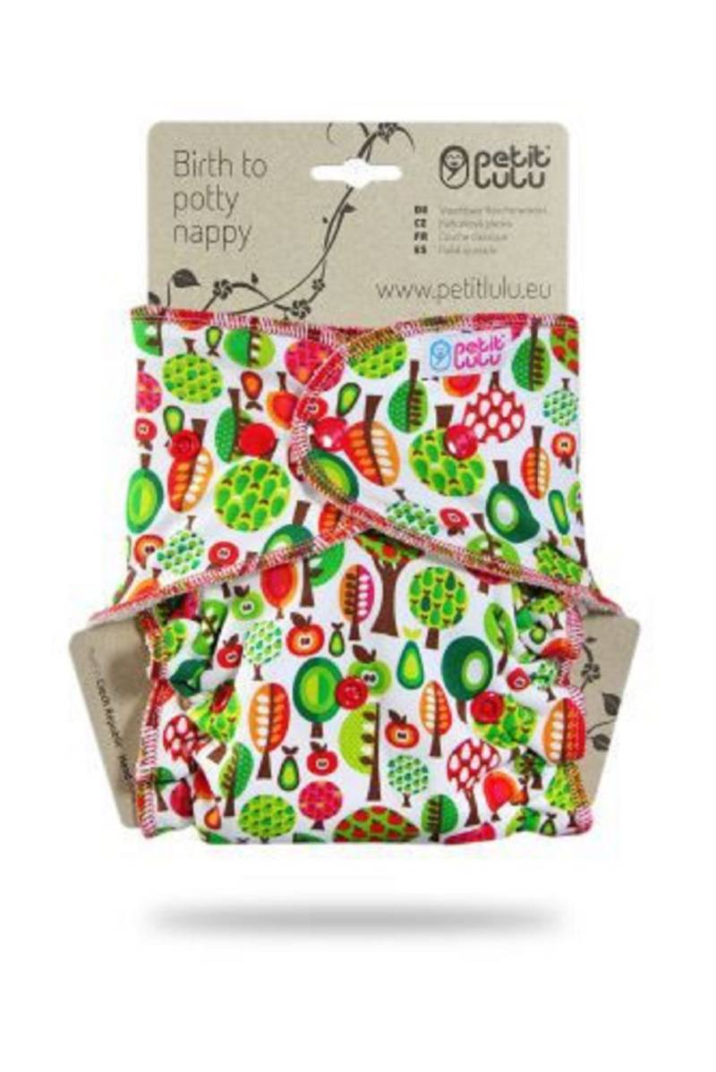 Petit Lulu Höschenwindel Klassik XL (Druck) - Fruit Trees von Petit Lulu