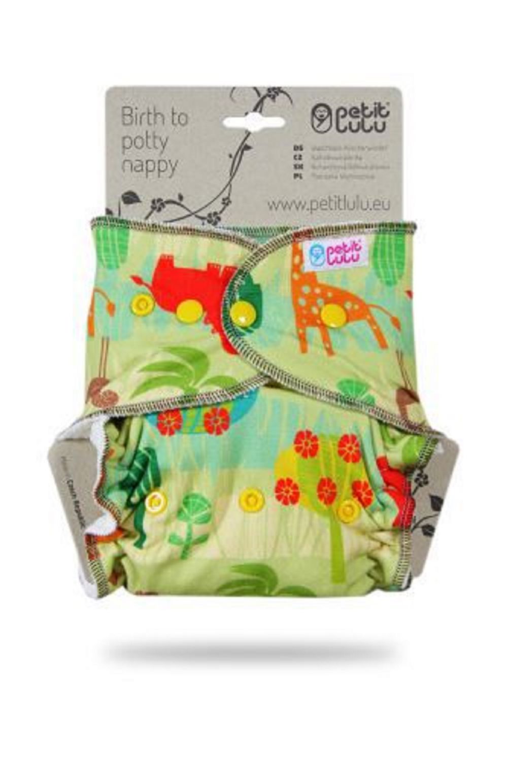 Petit Lulu Höschenwindel Klassik XL (Druck) - Savanna von Petit Lulu