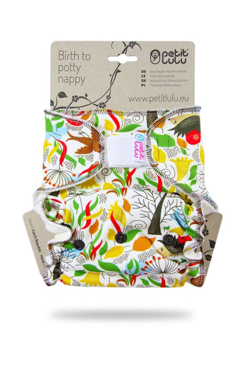 Petit Lulu Höschenwindel Klassik XL (Klett) - Autumn Hedgies von Petit Lulu