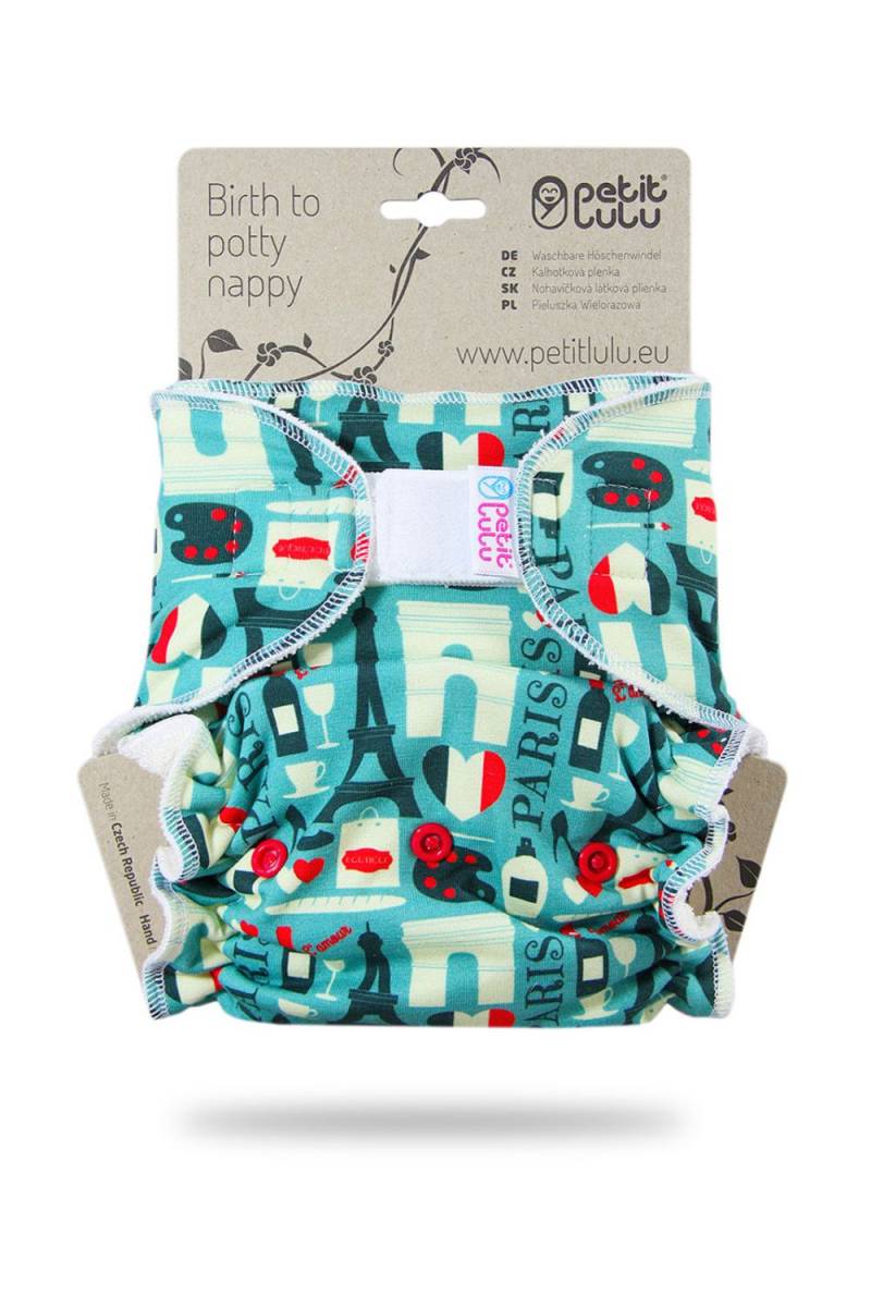 Petit Lulu Höschenwindel Klassik XL (Klett) - Paris von Petit Lulu
