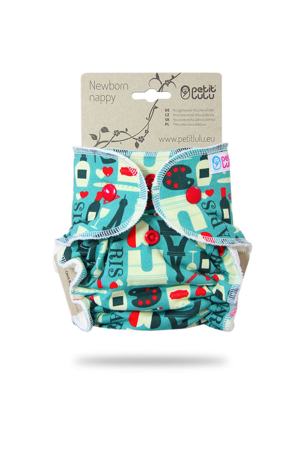 Petit Lulu Höschenwindel für Neugeborene Klassik - Paris von Petit Lulu