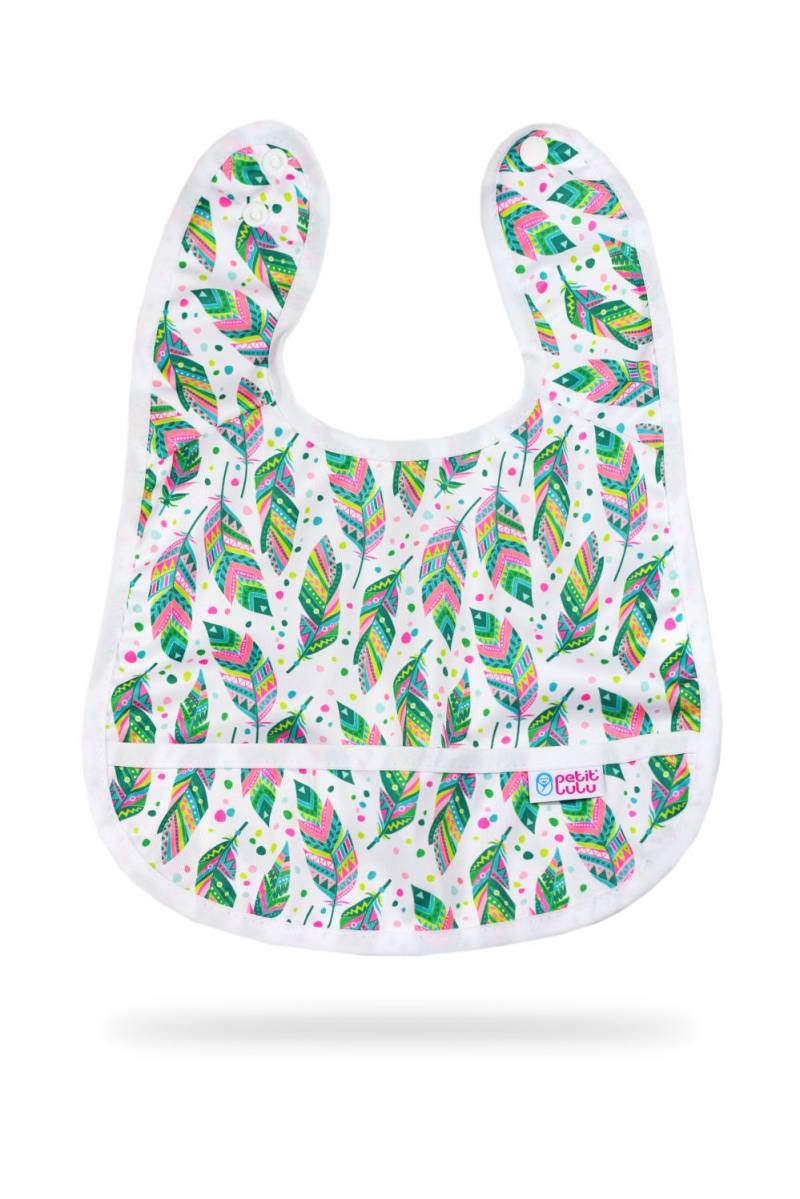 Petit Lulu Lätzchen mit Auffangtasche - Indian Summer von Petit Lulu