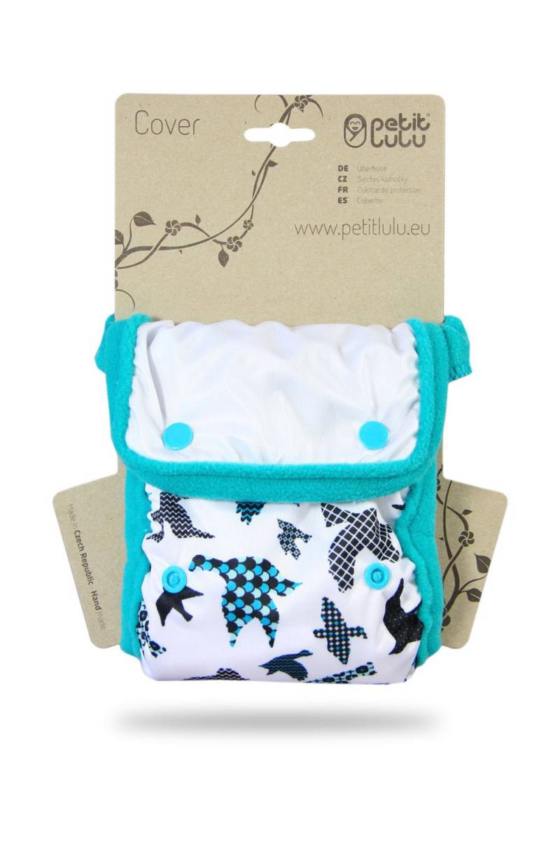 Petit Lulu Minimalwindel SIO - Turquoise Birds von Petit Lulu