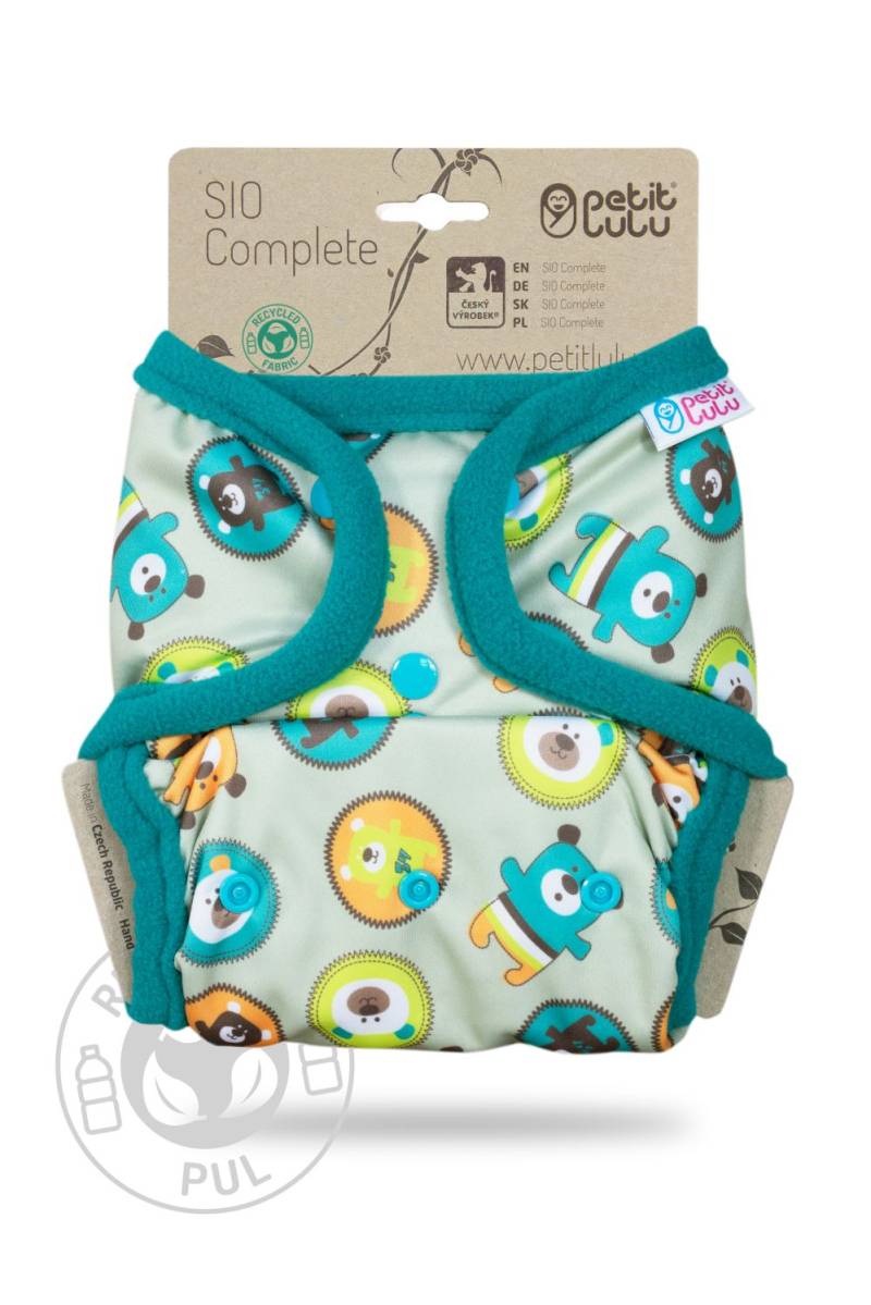 Petit Lulu One Size SIO mit Einlagen (Druck) - Flying Bears von Petit Lulu