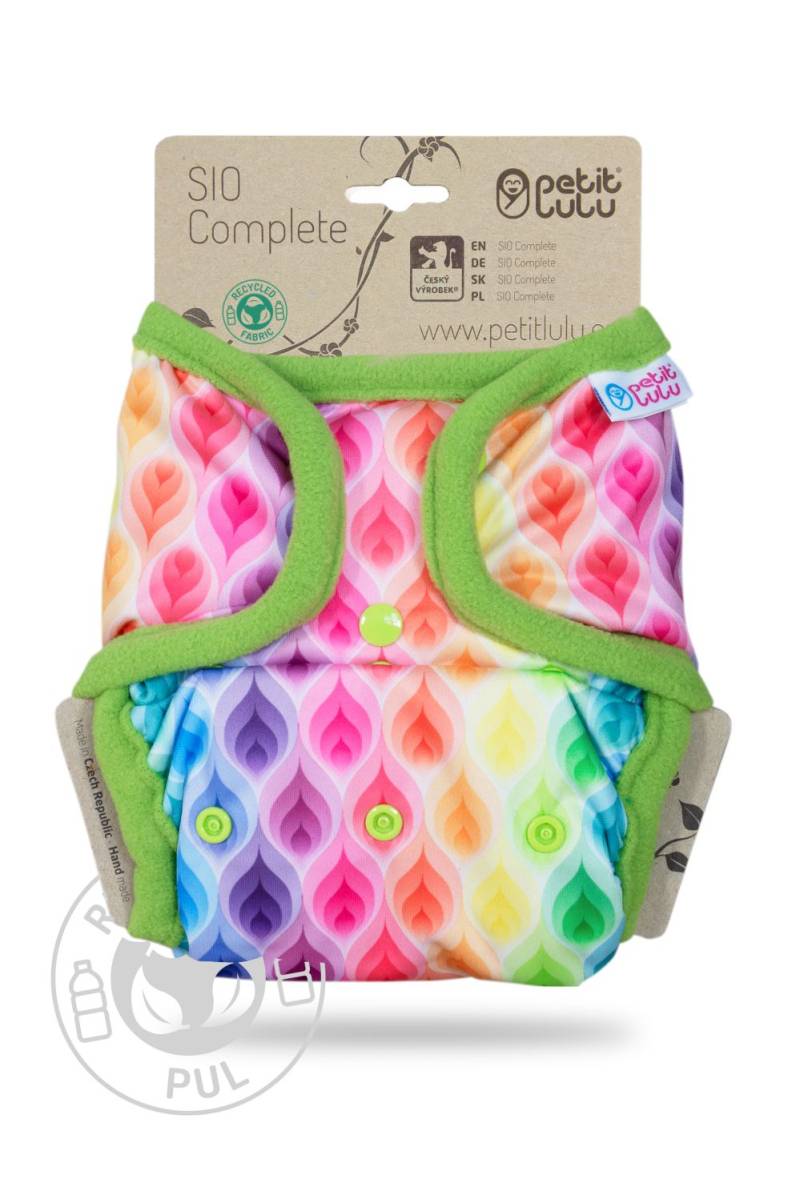 Petit Lulu One Size SIO mit Einlagen (Druck) - Rainbow Flames von Petit Lulu