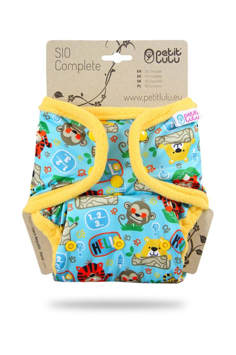 Petit Lulu One Size SIO mit Einlagen (Druck) - School Jungle von Petit Lulu