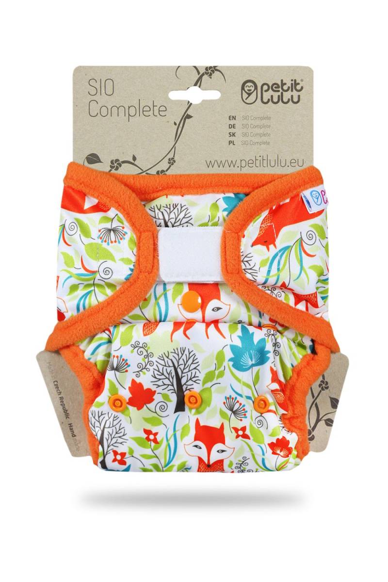 Petit Lulu One Size SIO mit Einlagen (Klett) - Foxes von Petit Lulu