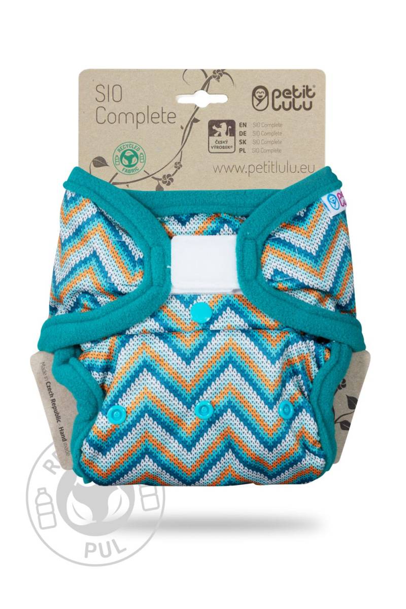 Petit Lulu One Size SIO mit Einlagen (Klett) - Knitted Chevron von Petit Lulu