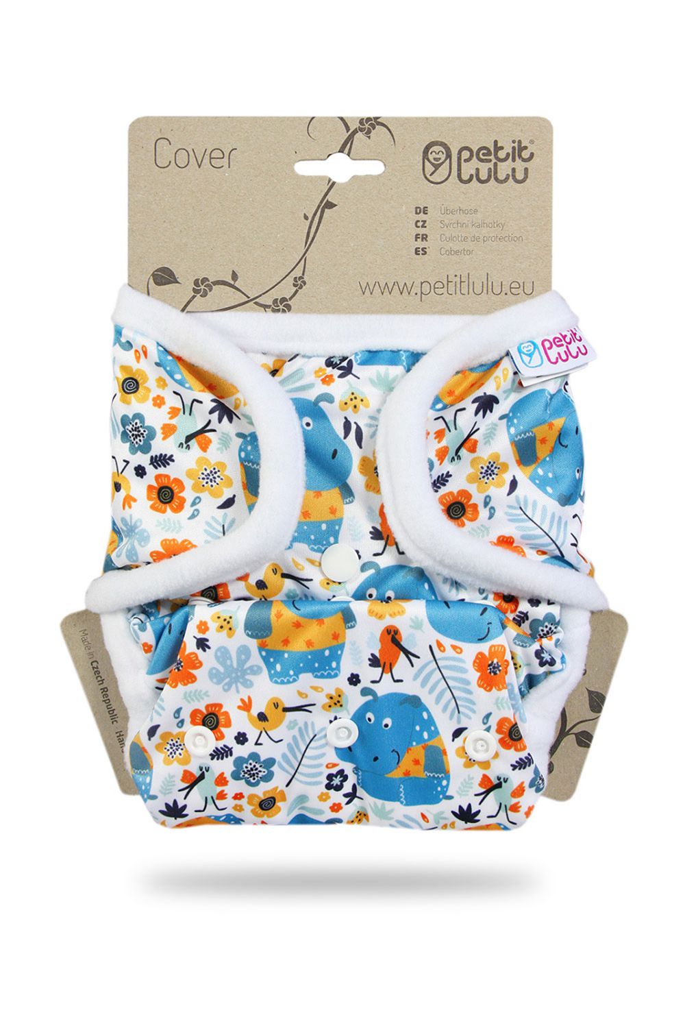 Petit Lulu One Size Überhose (Druck) - Hippos von Petit Lulu