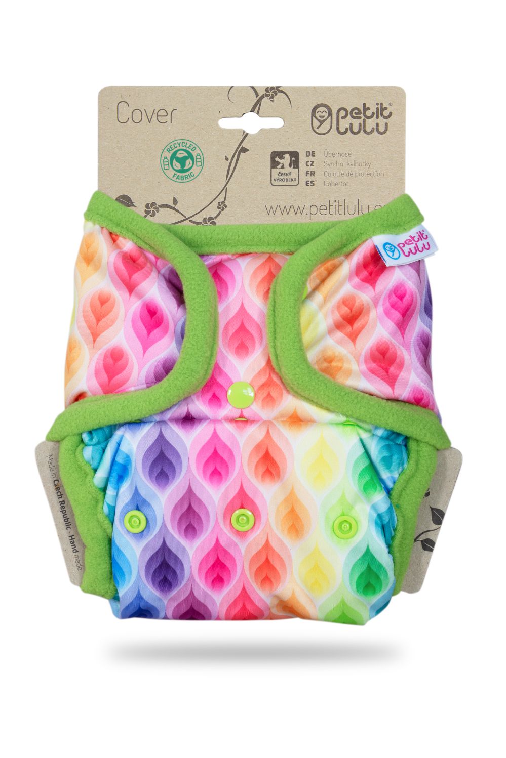 Petit Lulu One Size Überhose (Druck) - Rainbow Flames von Petit Lulu