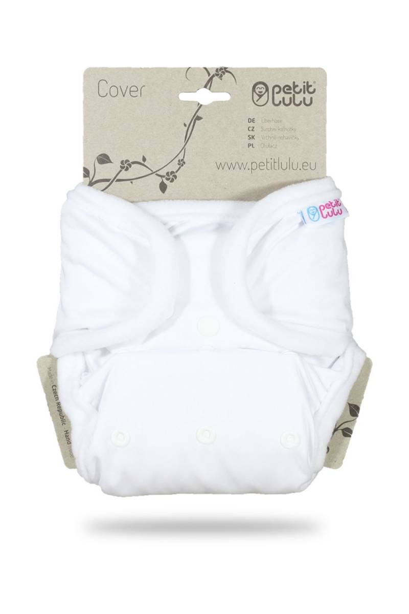 Petit Lulu One Size Überhose (Druck) - Weiß von Petit Lulu