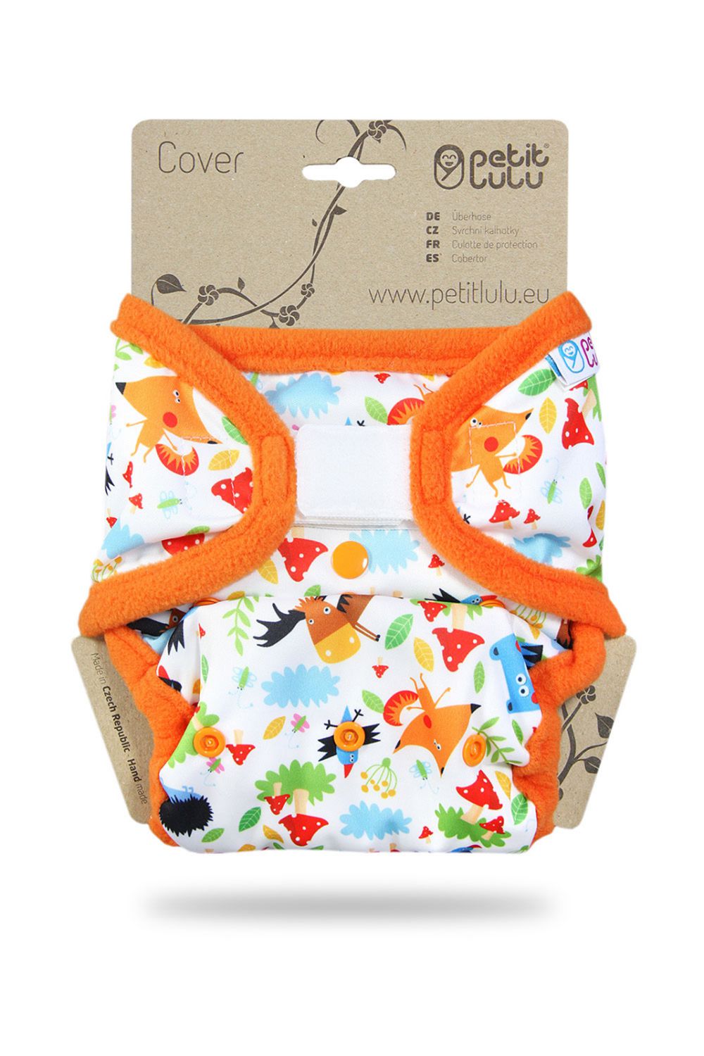 Petit Lulu One Size Überhose (Klett) - Crazy Animals von Petit Lulu