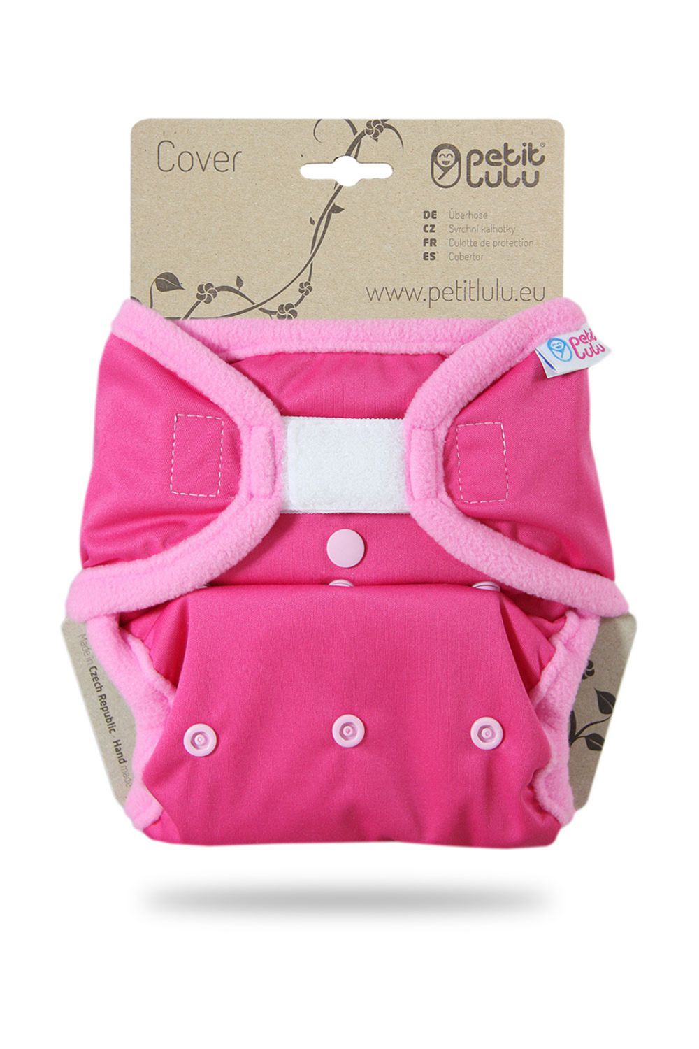Petit Lulu One Size Überhose (Klett) - Pink von Petit Lulu