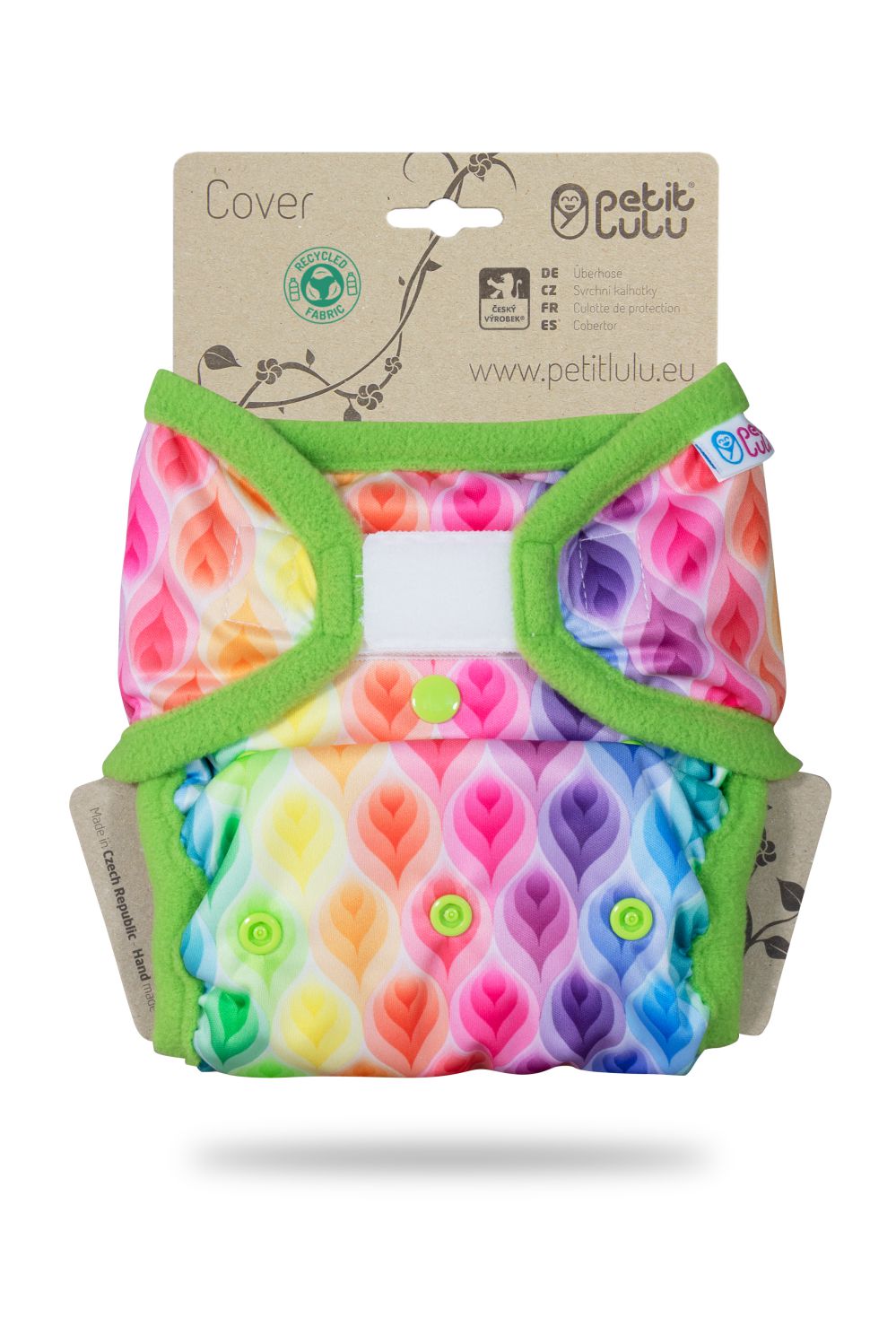 Petit Lulu One Size Überhose (Klett) - Rainbow Flames von Petit Lulu