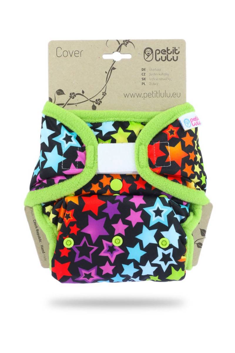 Petit Lulu One Size Überhose (Klett) - Rainbow Stars von Petit Lulu