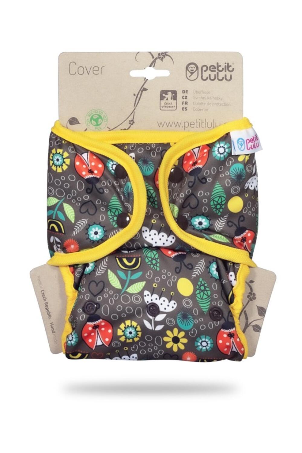 Petit Lulu One Size Überhose mit Fleece-Laschen (Druck) - Ladybugs Fair von Petit Lulu