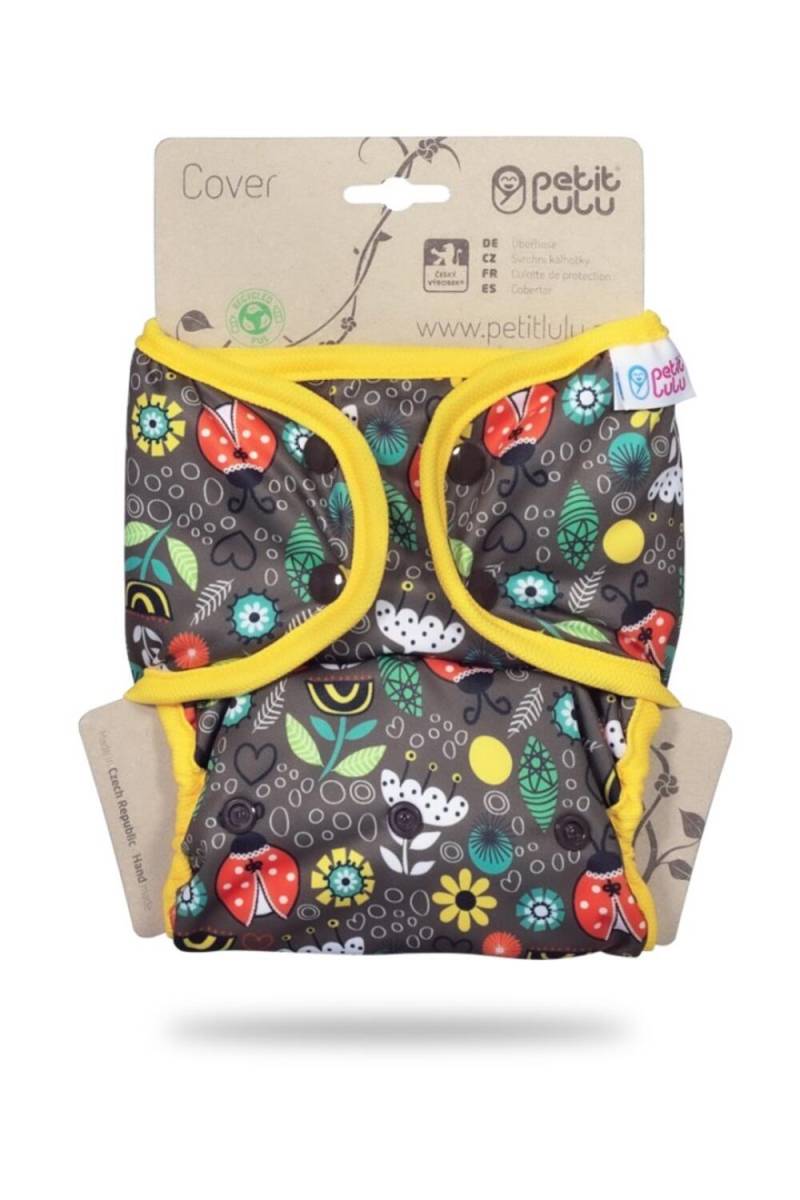 Petit Lulu One Size Überhose mit Fleece-Laschen (Druck) - Ladybugs Fair von Petit Lulu