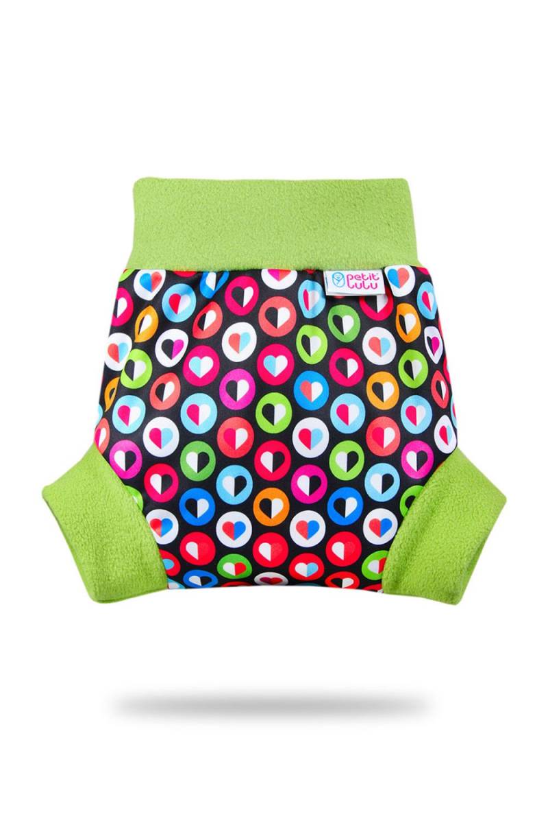 Petit Lulu Schlupfüberhose - L (9 - 13 kg) Colourful Hearts von Petit Lulu