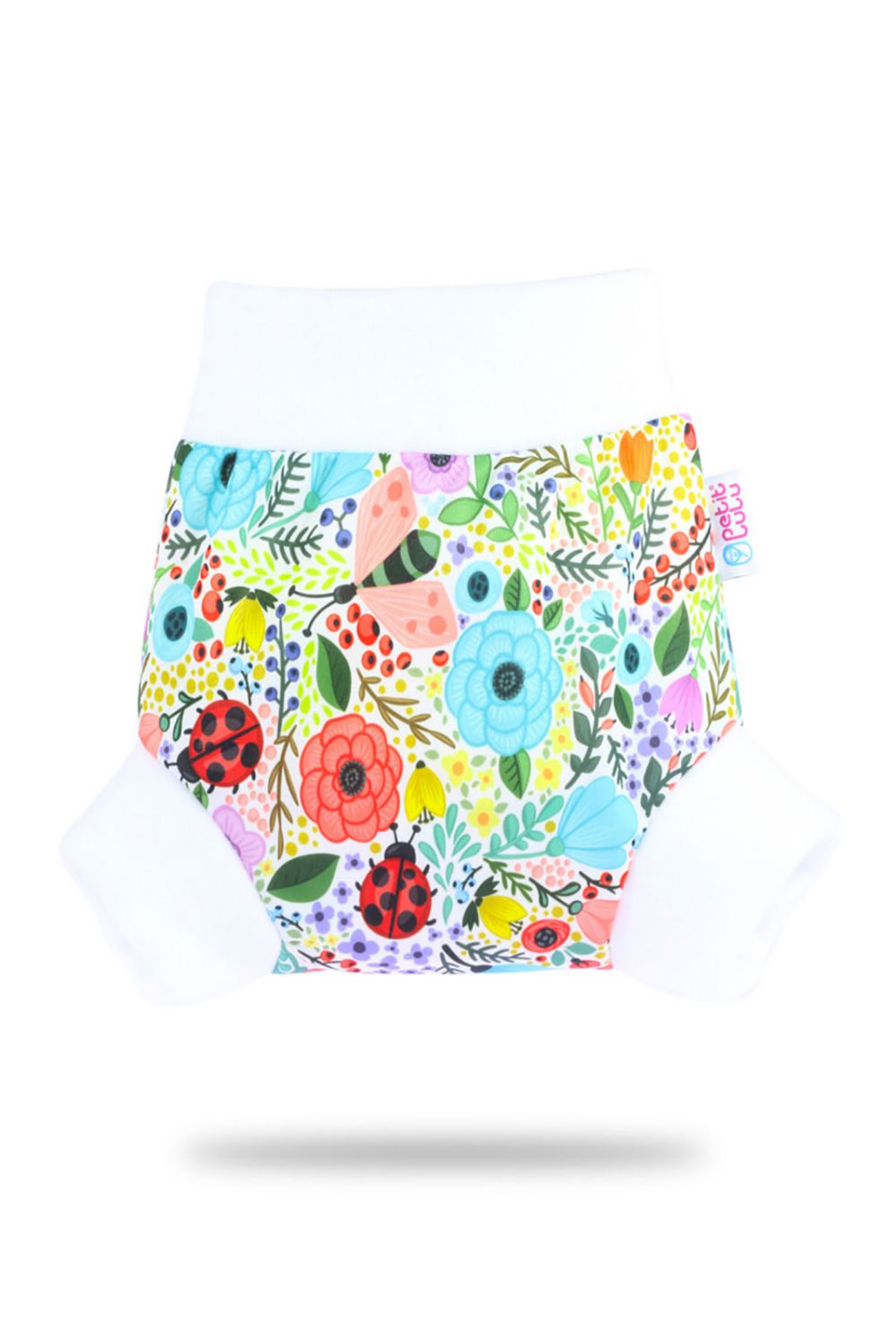 Petit Lulu Schlupfüberhose - M (6 - 10 kg) Blooming Garden von Petit Lulu