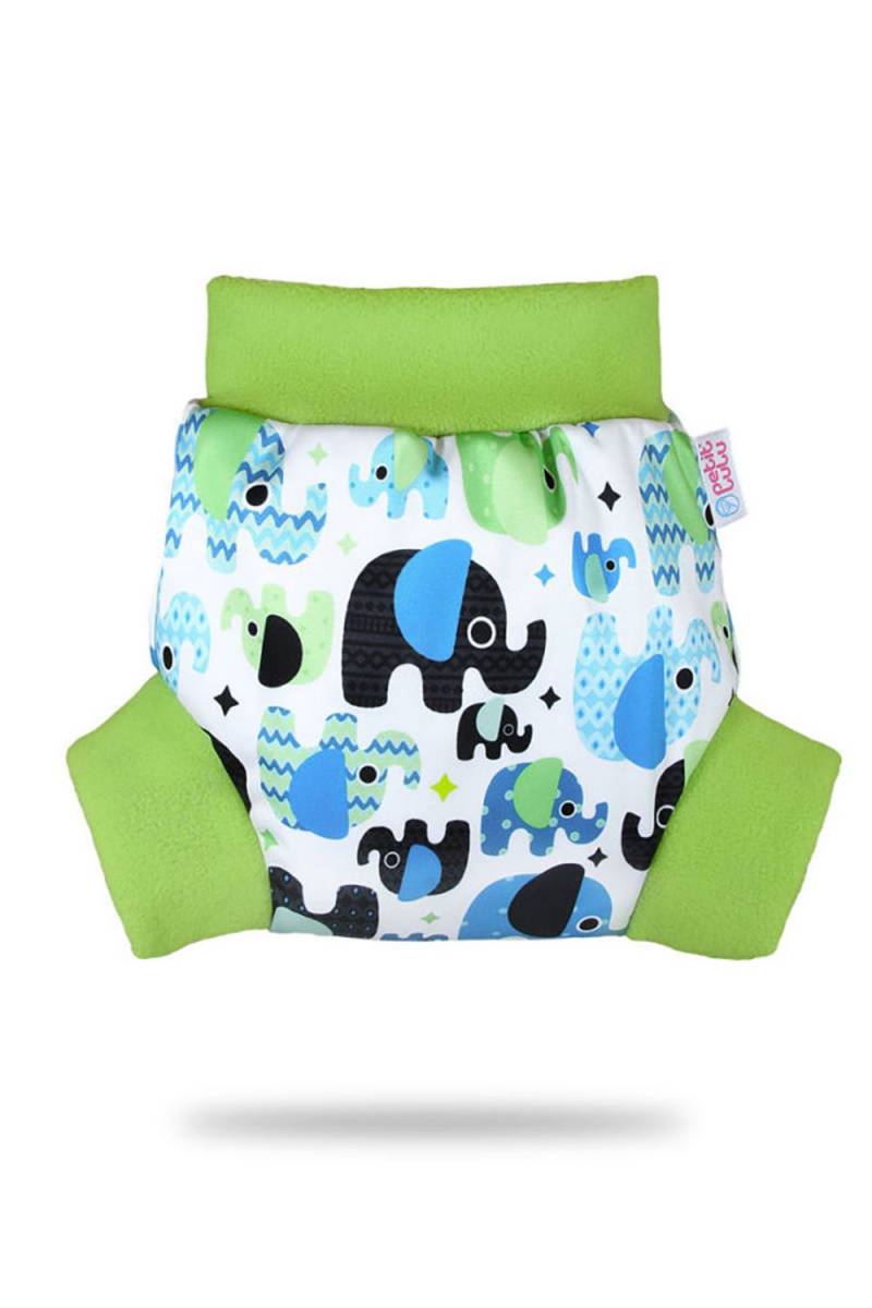 Petit Lulu Schlupfüberhose - S (4 - 7 kg) Baby Elephant (blue) von Petit Lulu