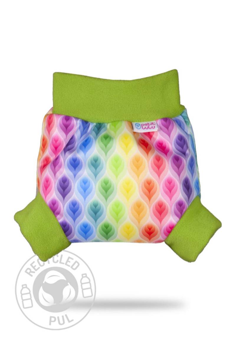 Petit Lulu Schlupfüberhose - S (4 - 7 kg) Rainbow Flames von Petit Lulu