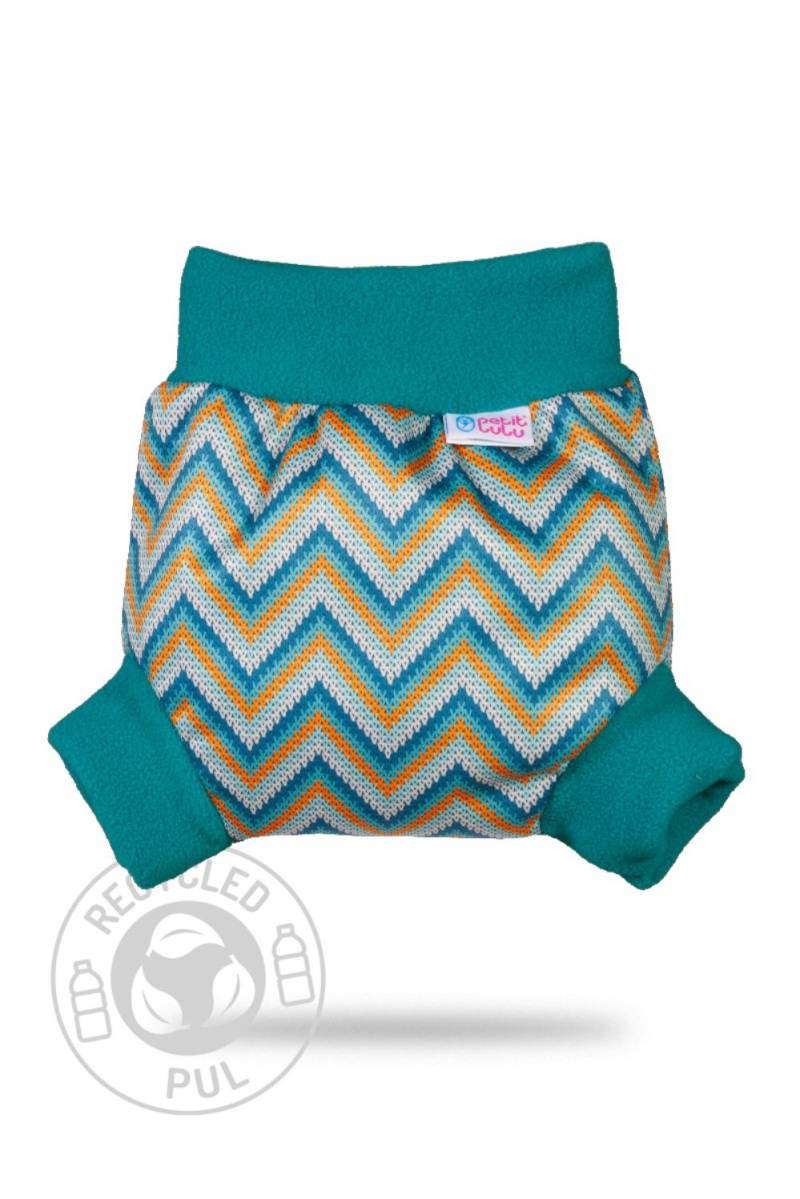 Petit Lulu Schlupfüberhose - Knitted Chevron XL (12 - 15 kg) von Petit Lulu