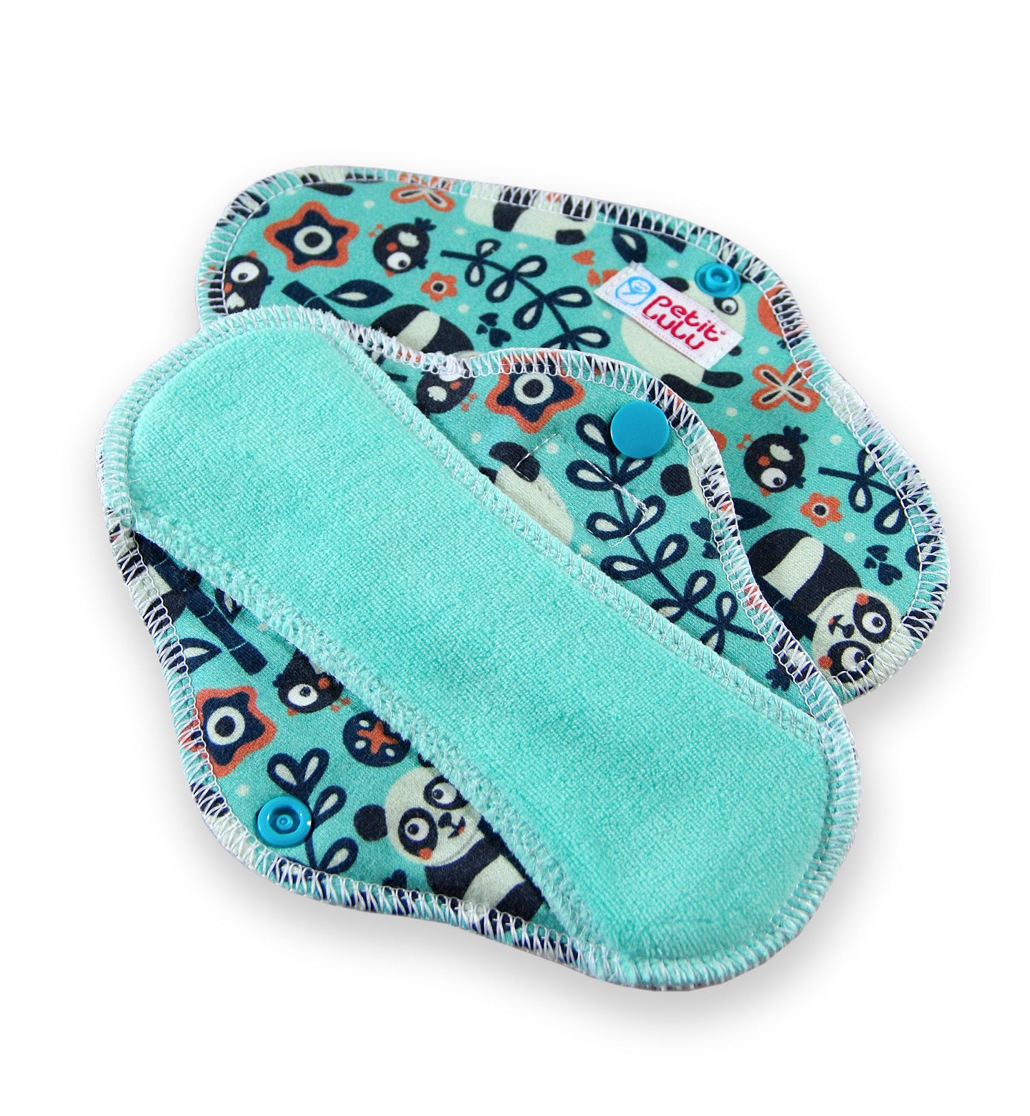 Petit Lulu Slipeinlagen & Stoffbinden CLASSIC - 3 Stk. - L (Nachtbinde) Faddy Pandas von Petit Lulu