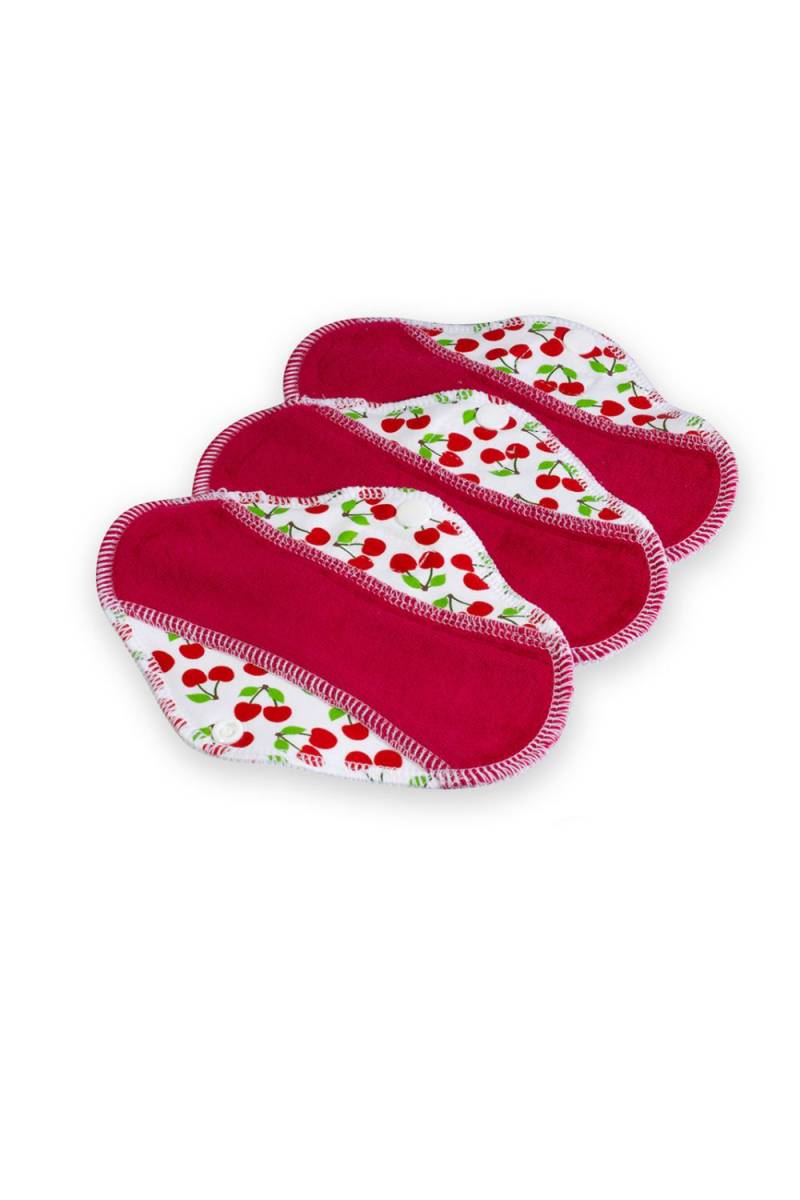 Petit Lulu Stoffbinden SLIM - 3 Stk. - Sweet Cherries Slipeinlage (S) von Petit Lulu