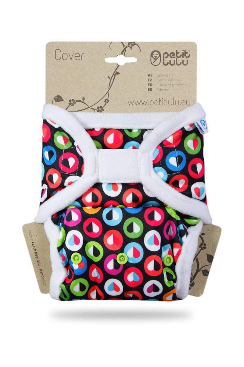 Petit Lulu Überhose XL (Klett) - Colorful Hearts von Petit Lulu
