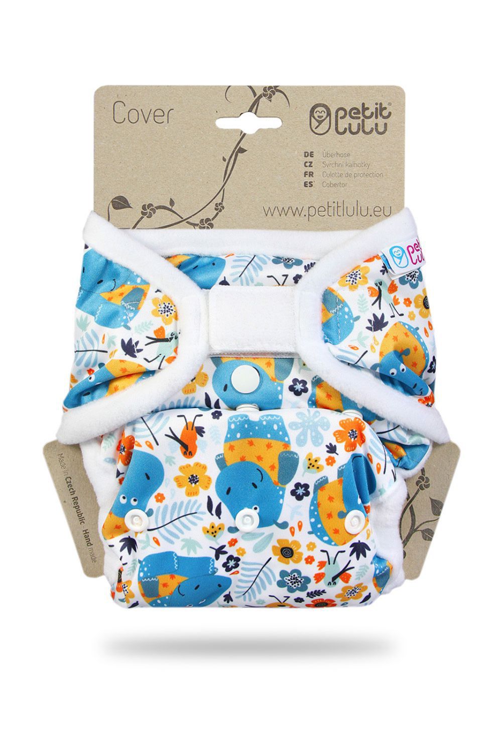 Petit Lulu Überhose XL (Klett) - Hippos von Petit Lulu