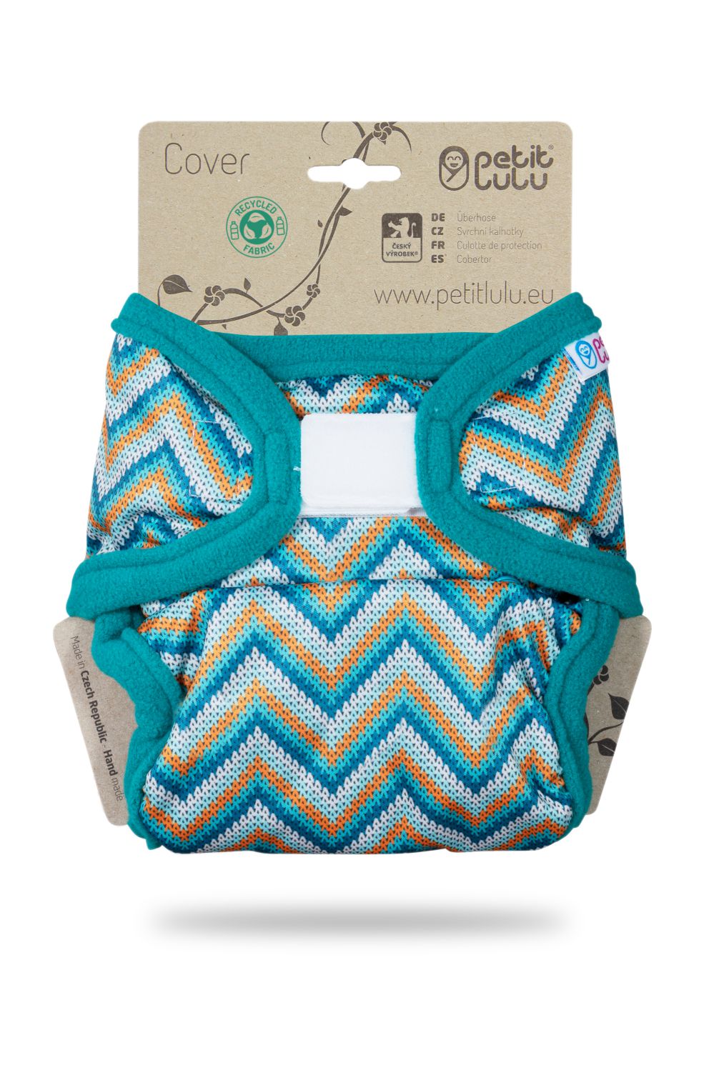 Petit Lulu Überhose XL (Klett) - Knitted Chevron von Petit Lulu