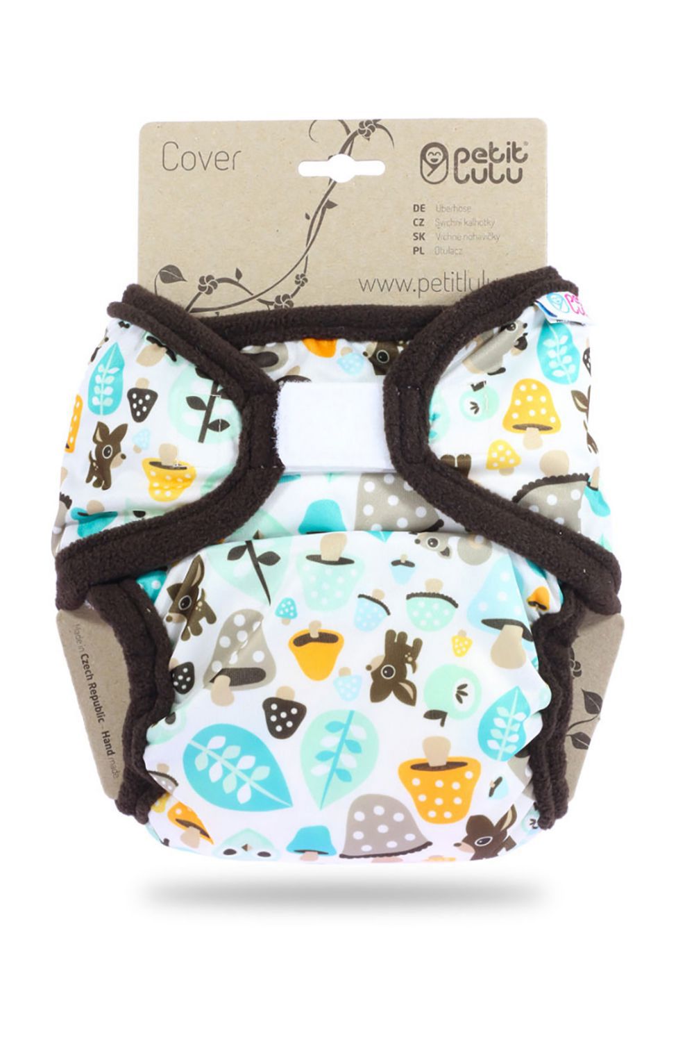 Petit Lulu Überhose XL (Klett) - Mushrooms von Petit Lulu