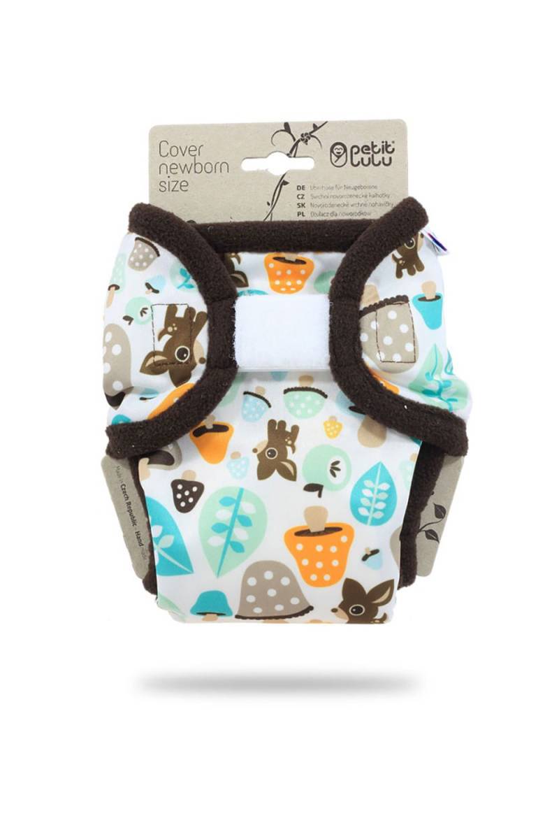 Petit Lulu Überhose für Neugeborene (Klett) - Mushrooms von Petit Lulu