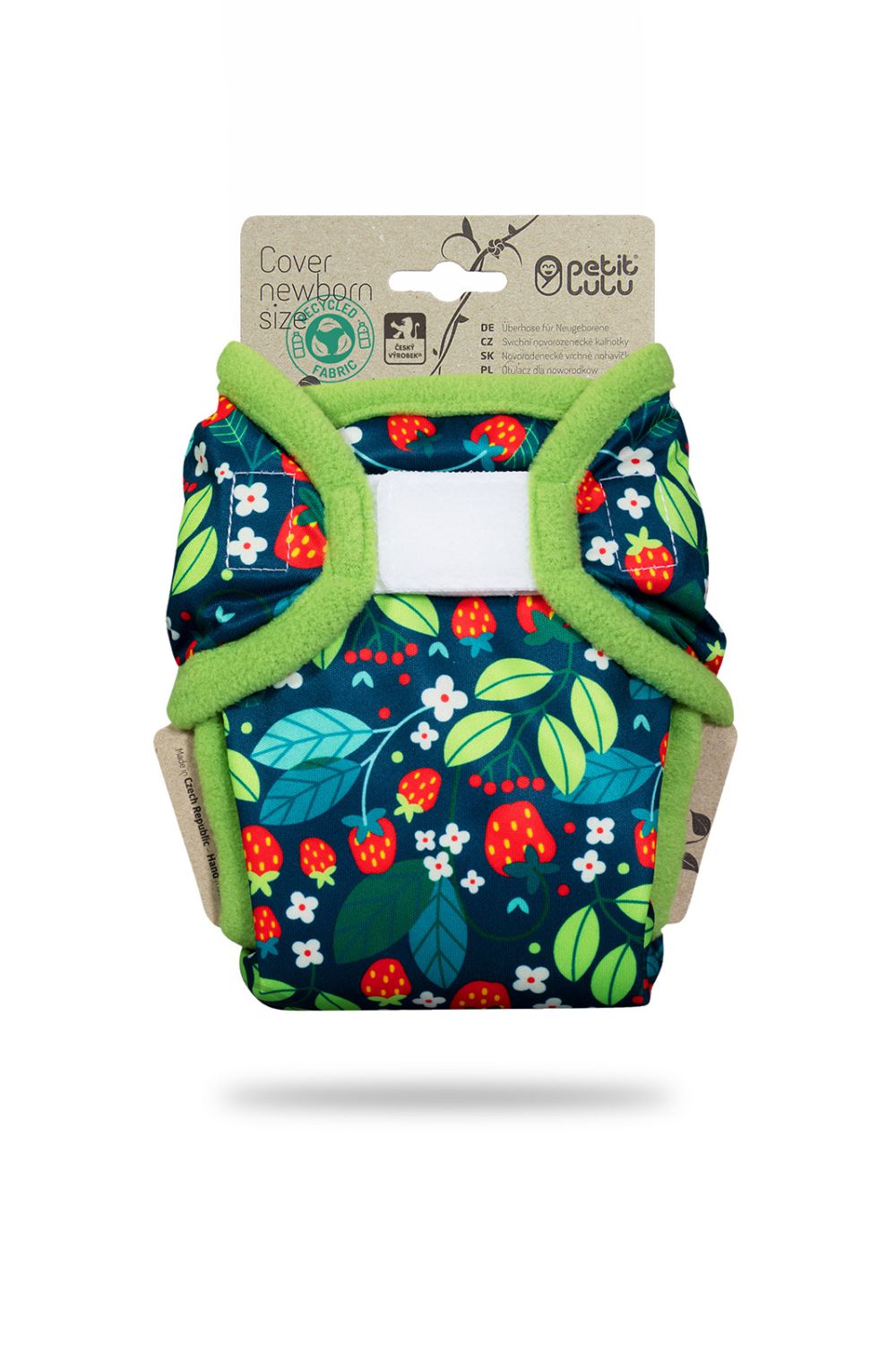 Petit Lulu Überhose für Neugeborene (Klett) - Wild Strawberries von Petit Lulu