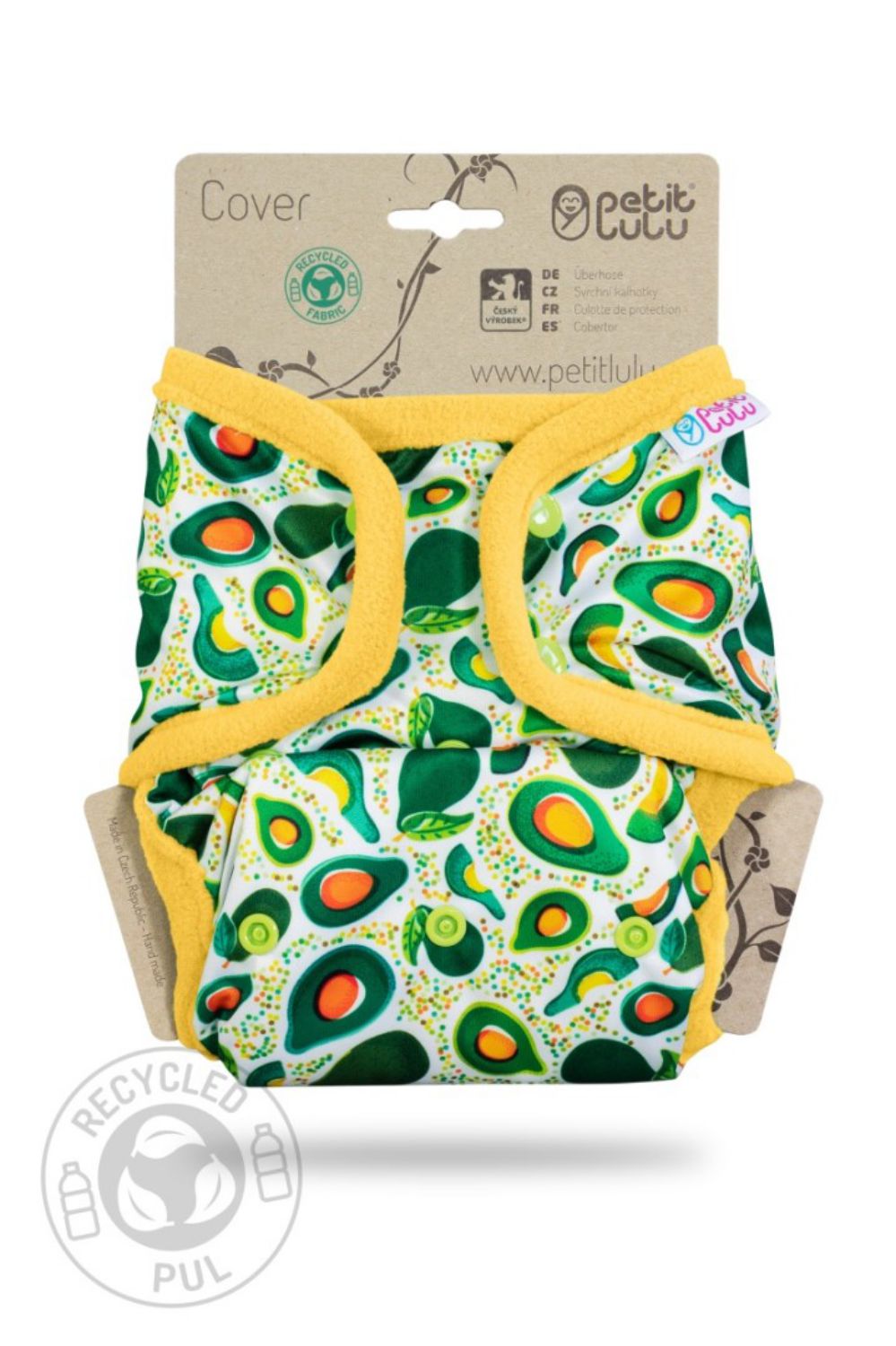 Petit Lulu Überhose mit Laschen One Size (Druck) - Avocados von Petit Lulu