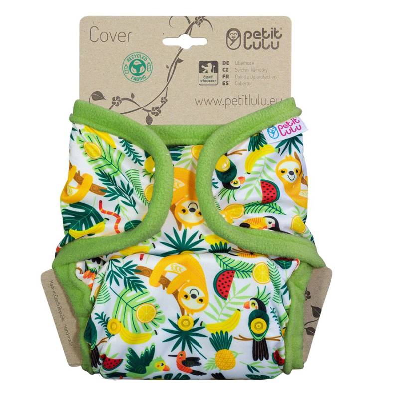 Petit Lulu Überhose mit Laschen One Size (Druck) - Chilling Sloth von Petit Lulu