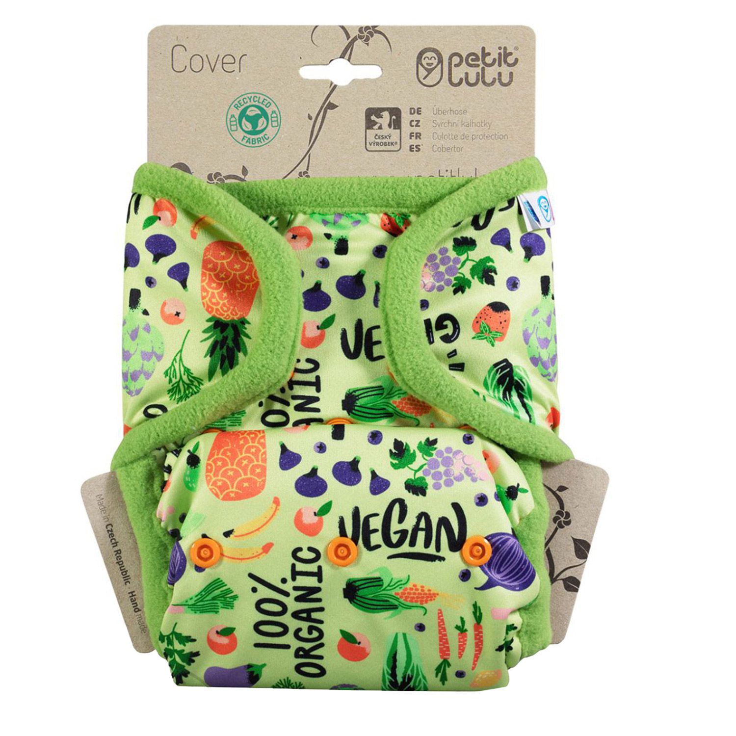 Petit Lulu Überhose mit Laschen One Size (Druck) - Go Green von Petit Lulu
