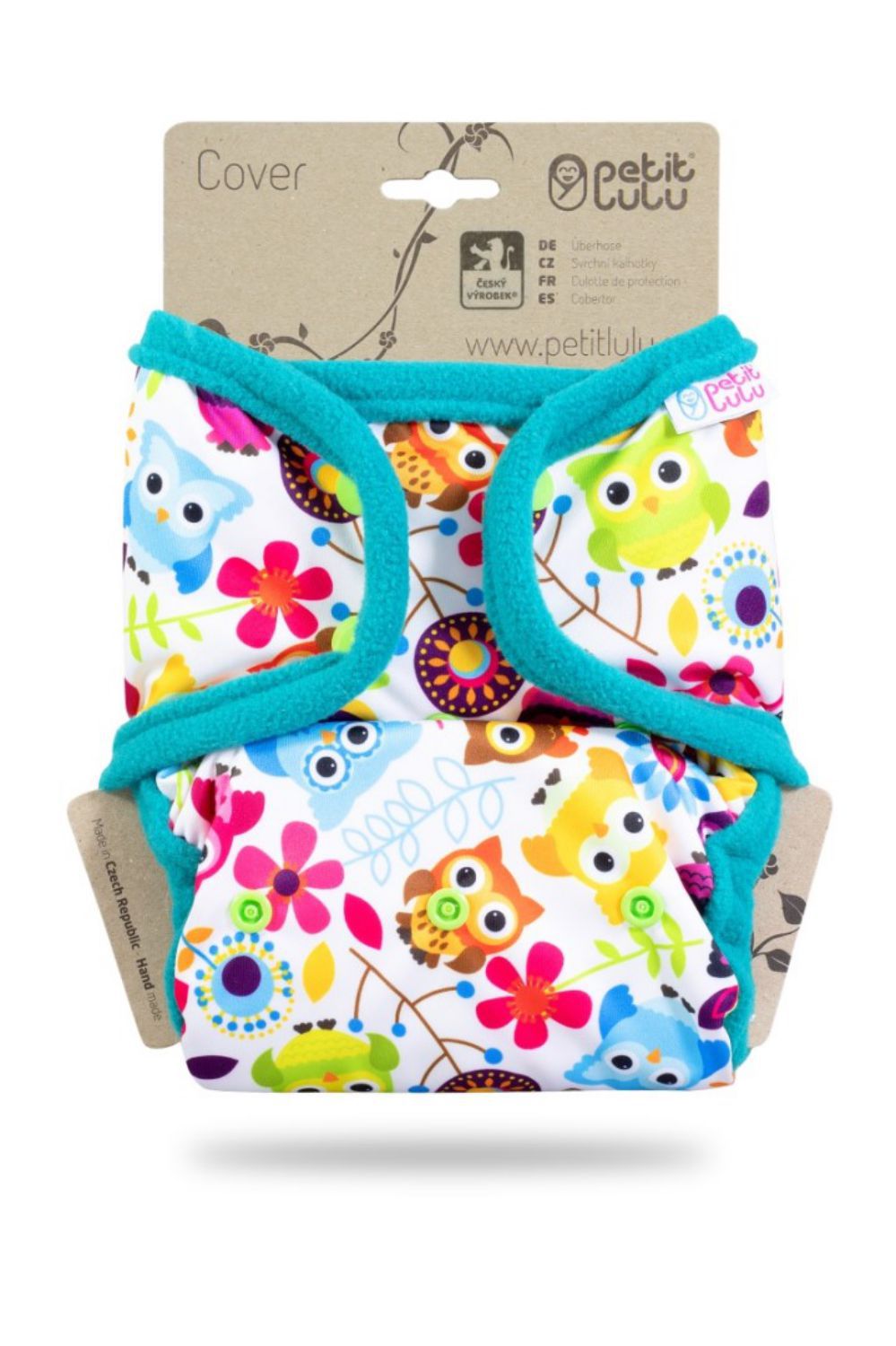 Petit Lulu Überhose mit Laschen One Size (Druck) - Happy Owls von Petit Lulu