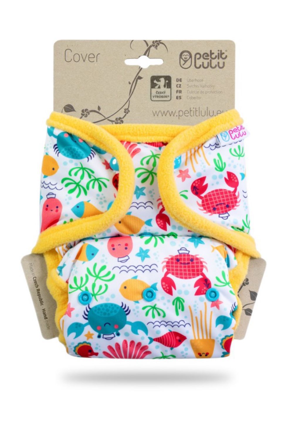 Petit Lulu Überhose mit Laschen One Size (Druck) - Lagoon von Petit Lulu