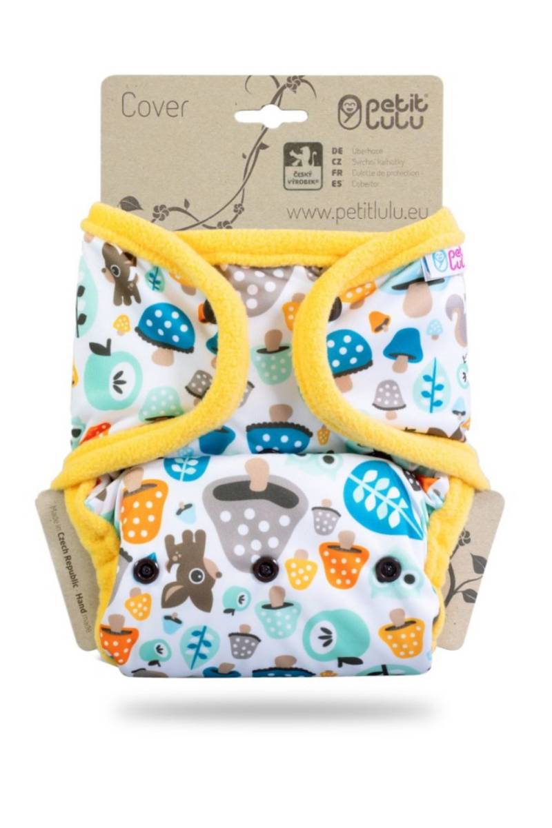 Petit Lulu Überhose mit Laschen One Size (Druck) - Mushrooms von Petit Lulu