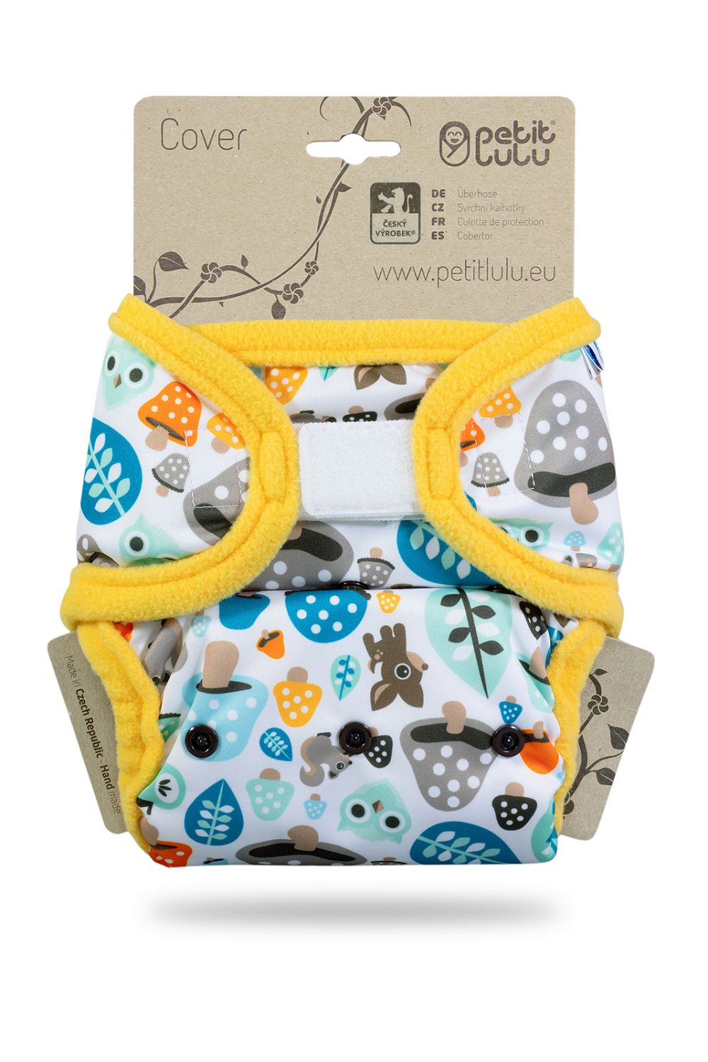 Petit Lulu Überhose mit Laschen One Size (Klett) - Mushrooms von Petit Lulu
