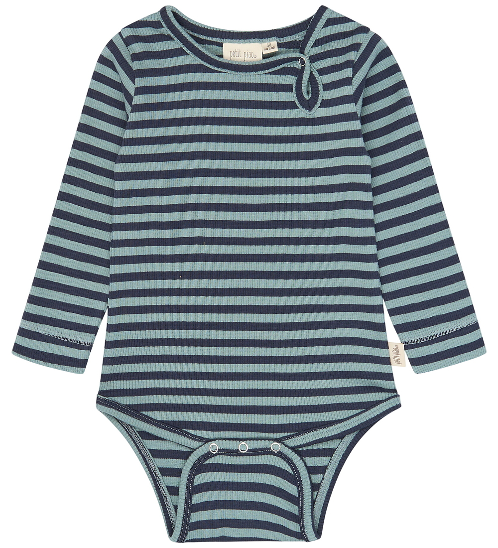 Petit Piao Body l/ä - PPAir - Lead Striped - Petit Piao - 68 - Body L/Ä Petit Piao Body l/ä - PPAir - Lead Striped - Petit Piao - 68 - Body L/Ä von Petit Piao