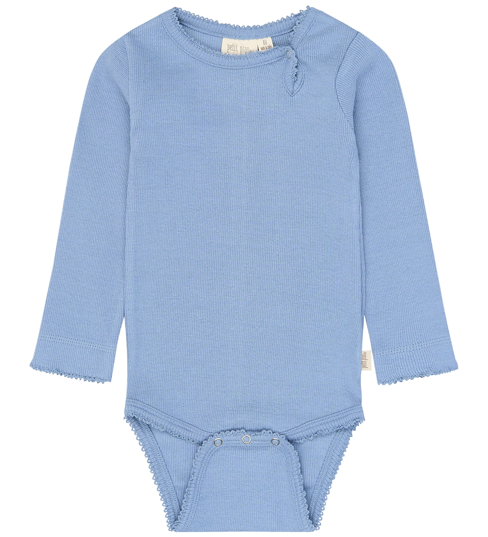 Petit Piao Body l/ä - PPSea - Stonewash - Petit Piao - 1½ Jahre (86) - Body L/Ä von Petit Piao