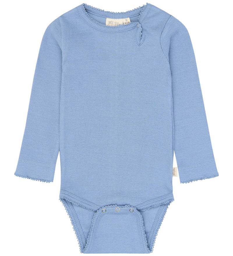 Petit Piao Body l/ä - PPSea - Stonewash - Petit Piao - 1 Jahr (80) - Body L/Ä von Petit Piao