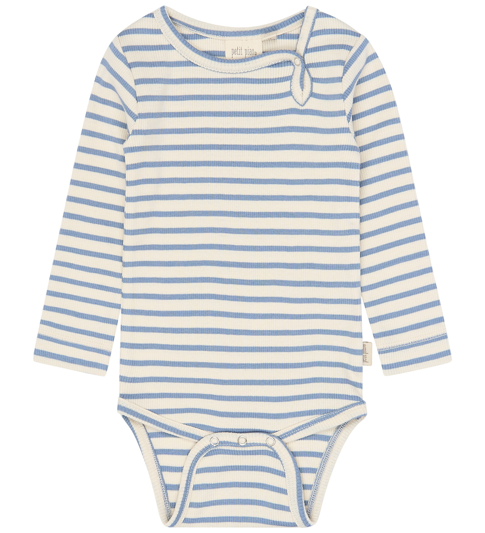 Petit Piao Body l/ä - PPSky - Stonewash Striped - Petit Piao - 56 - Body L/Ä Petit Piao Body l/ä - PPSky - Stonewash Striped - Petit Piao - 56 - Body L/Ä von Petit Piao