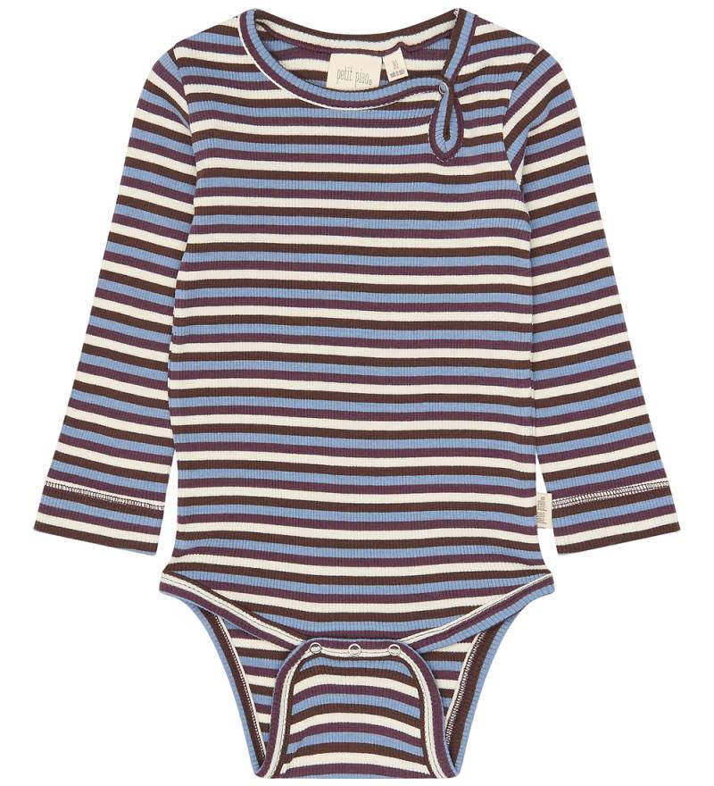 Petit Piao Body l/ä - PPSong - Huckleberry Multistriped - Petit Piao - 1 Jahr (80) - Body L/Ä von Petit Piao