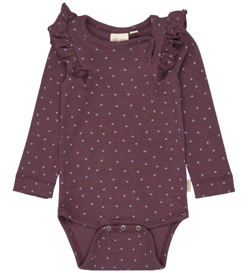 Petit Piao Body l/ä - PPSonja - Huckleberry Heart AOP - Petit Piao - 1½ Jahre (86) - Body L/Ä von Petit Piao