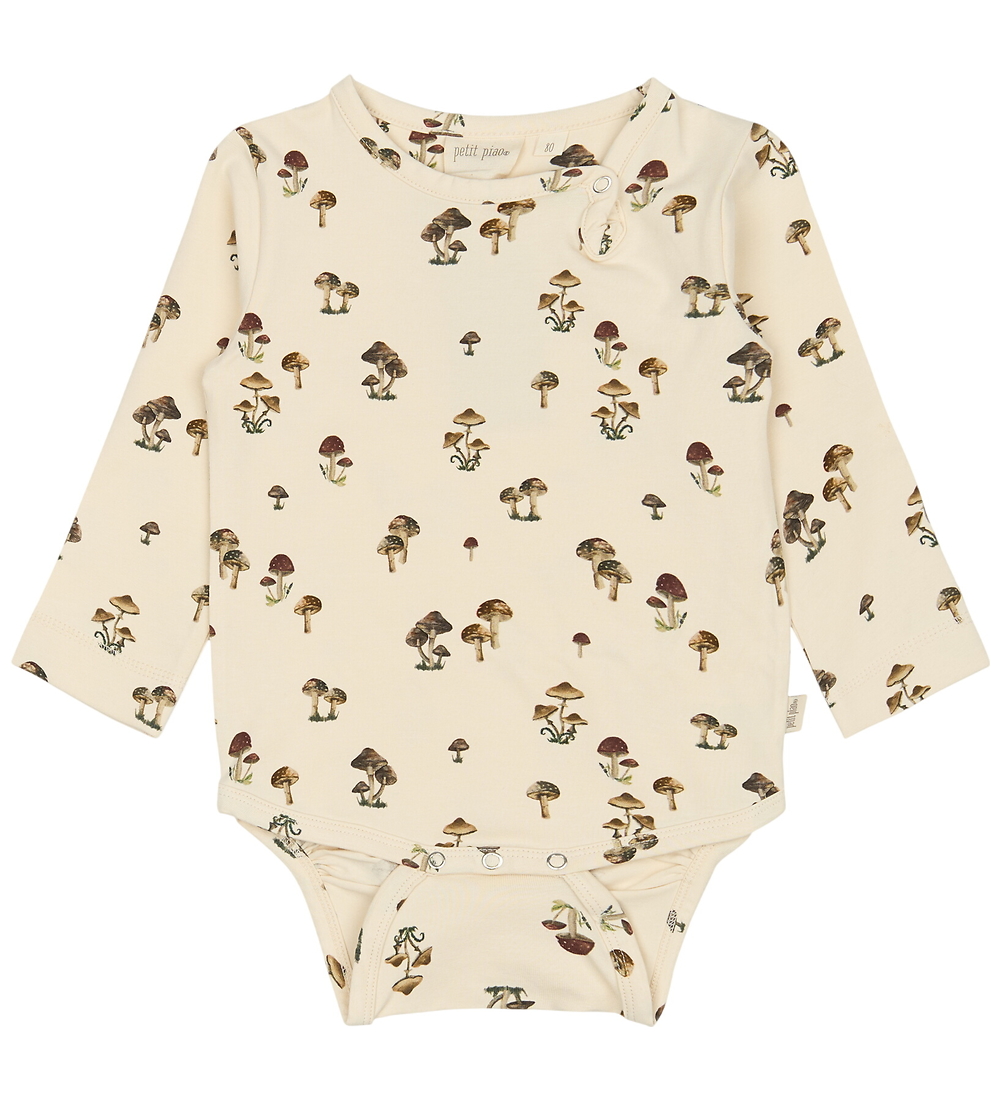 Petit Piao Body l/ä - Pilze - Petit Piao - 1 Jahr (80) - Body L/Ä von Petit Piao